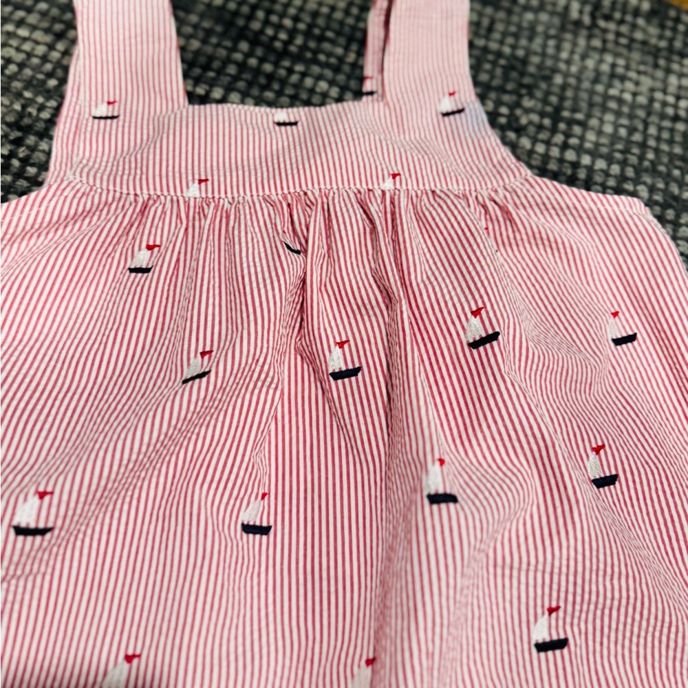 Kelly’s Kids Boutique Striped Sailboat Kids Apron.